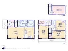 【東京都/小平市鈴木町】小平市鈴木町2丁目 新築一戸建て 間取り図