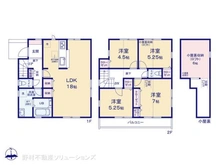 【東京都/小平市花小金井】小平市花小金井4丁目 新築一戸建て 間取り図