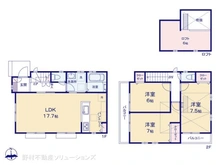【東京都/小平市鈴木町】小平市鈴木町1丁目 新築一戸建て 間取り図