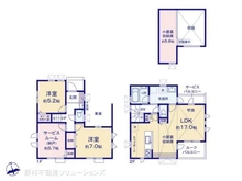 【東京都/杉並区下井草】杉並区下井草1丁目 新築一戸建て 間取り図