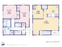 【東京都/杉並区上井草】杉並区上井草4丁目 新築一戸建て 間取り図