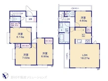 【東京都/杉並区高井戸東】杉並区高井戸東4丁目 新築一戸建て 間取り図