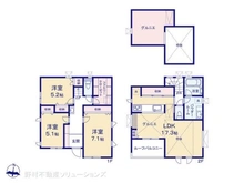 【東京都/杉並区下井草】杉並区下井草3丁目 新築一戸建て 間取り図