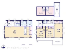 【東京都/杉並区下井草】杉並区下井草3丁目 新築一戸建て 間取り図