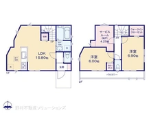 【東京都/杉並区松ノ木】杉並区松ノ木2丁目 新築一戸建て 間取り図