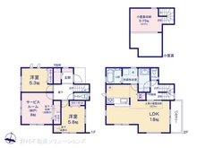 【東京都/練馬区春日町】練馬区春日町5丁目 新築一戸建て 間取り図