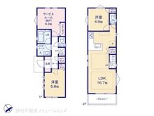 【東京都/練馬区桜台】練馬区桜台5丁目 新築一戸建て 間取り図