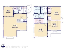 【東京都/世田谷区北烏山】世田谷区北烏山3丁目 新築一戸建て 間取り図