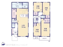 【東京都/調布市緑ケ丘】調布市緑ケ丘1丁目 新築一戸建て 間取り図