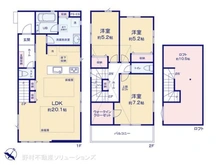 【東京都/世田谷区上祖師谷】世田谷区上祖師谷2丁目 新築一戸建て 間取り図