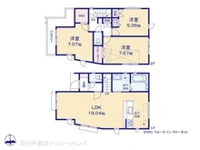 【東京都/世田谷区給田】世田谷区給田5丁目 新築一戸建て 間取り図