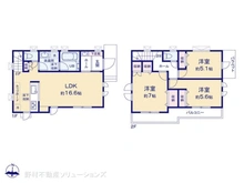 【東京都/世田谷区上祖師谷】世田谷区上祖師谷2丁目 新築一戸建て 間取り図