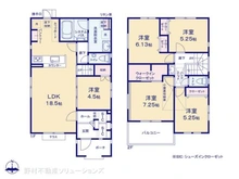【東京都/世田谷区砧】世田谷区砧7丁目 新築一戸建て 間取り図