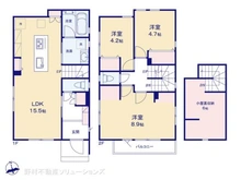 【東京都/狛江市西野川】狛江市西野川2丁目 新築一戸建て 間取り図
