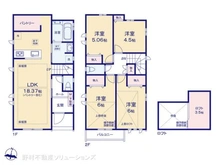 【東京都/世田谷区喜多見】世田谷区喜多見3丁目 新築一戸建て 間取り図
