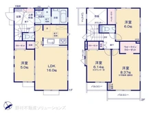 【東京都/世田谷区喜多見】世田谷区喜多見4丁目 新築一戸建て 間取り図