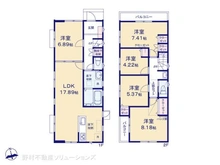 【東京都/世田谷区喜多見】世田谷区喜多見1丁目 新築一戸建て 間取り図