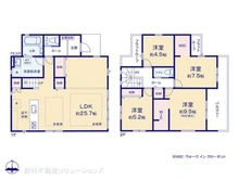 【東京都/狛江市猪方】狛江市猪方2丁目 新築一戸建て 間取り図