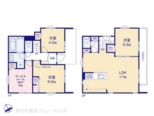 【東京都/調布市入間町】調布市入間町2丁目 新築一戸建て 間取り図