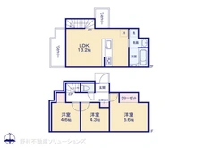 【東京都/調布市入間町】調布市入間町3丁目 新築一戸建て 間取り図