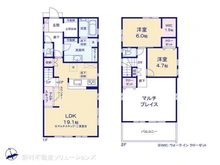 【埼玉県/川口市飯塚】川口市飯塚4丁目 新築一戸建て 間取り図