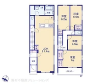 【埼玉県/川口市戸塚境町】川口市戸塚境町 新築一戸建て 間取り図