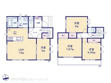 【埼玉県/川口市鳩ヶ谷緑町】川口市鳩ヶ谷緑町2丁目 新築一戸建て 間取り図