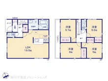 【埼玉県/川口市戸塚南】川口市戸塚南5丁目 新築一戸建て 間取り図