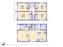 【埼玉県/川口市戸塚南】川口市戸塚南5丁目 新築一戸建て 間取り図