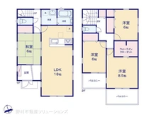 【埼玉県/川口市仲町】川口市仲町 新築一戸建て 間取り図