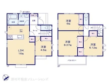 【埼玉県/川口市大字赤井】川口市大字赤井 新築一戸建て 間取り図