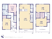 【埼玉県/川口市芝下】川口市芝下3丁目 新築一戸建て 間取り図