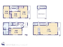 【埼玉県/川口市戸塚東】川口市戸塚東2丁目 新築一戸建て 間取り図