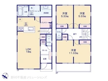 【埼玉県/川口市鳩ヶ谷本町】川口市鳩ヶ谷本町4丁目 新築一戸建て 間取り図