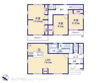【埼玉県/川口市鳩ヶ谷本町】川口市鳩ヶ谷本町4丁目 新築一戸建て 間取り図