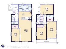 【埼玉県/川口市朝日】川口市朝日6丁目 新築一戸建て 間取り図