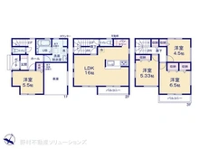 【埼玉県/川口市戸塚東】川口市戸塚東2丁目 新築一戸建て 間取り図