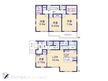 【埼玉県/川口市大字安行吉蔵】川口市大字安行吉蔵 新築一戸建て 間取り図