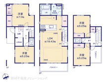 【埼玉県/川口市芝西】川口市芝西2丁目 新築一戸建て 間取り図