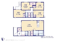 【埼玉県/川口市桜町】川口市桜町1丁目 新築一戸建て 間取り図