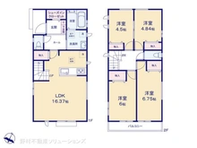 【埼玉県/川口市大字東本郷】川口市大字東本郷 新築一戸建て 間取り図