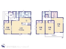 【埼玉県/川口市大字東本郷】川口市大字東本郷 新築一戸建て 間取り図