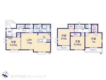 【埼玉県/川口市大字東本郷】川口市大字東本郷 新築一戸建て 間取り図
