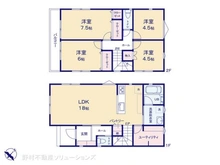 【埼玉県/川口市大字石神】川口市大字石神 新築一戸建て 間取り図