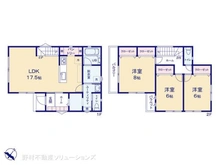 【埼玉県/川口市大字石神】川口市大字石神 新築一戸建て 間取り図