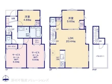 【埼玉県/川口市元郷】川口市元郷4丁目 新築一戸建て 間取り図