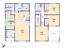 【埼玉県/戸田市中町】戸田市中町2丁目 新築一戸建て 間取り図