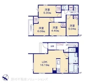 【埼玉県/川口市鳩ヶ谷本町】川口市鳩ヶ谷本町4丁目 新築一戸建て 間取り図