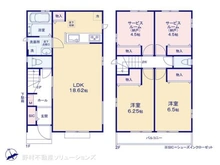 【埼玉県/川口市坂下町】川口市坂下町3丁目 新築一戸建て 間取り図