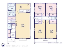 【埼玉県/川口市坂下町】川口市坂下町3丁目 新築一戸建て 間取り図